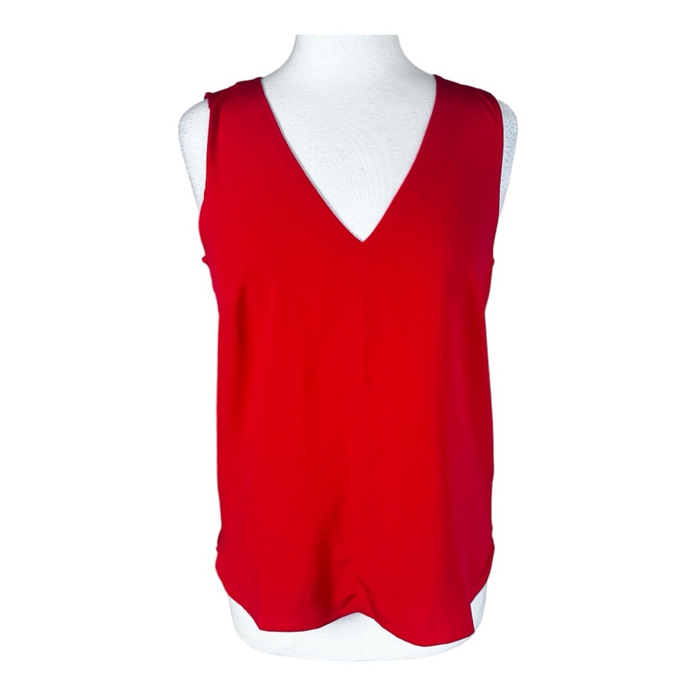 W118 by WALTER BAKER Women’s Red Sleeveless Back Vent Top Size Small